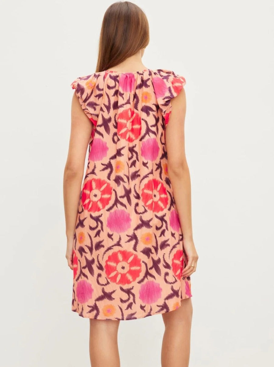 Jenna Printed Silk Cotton Voile Dress