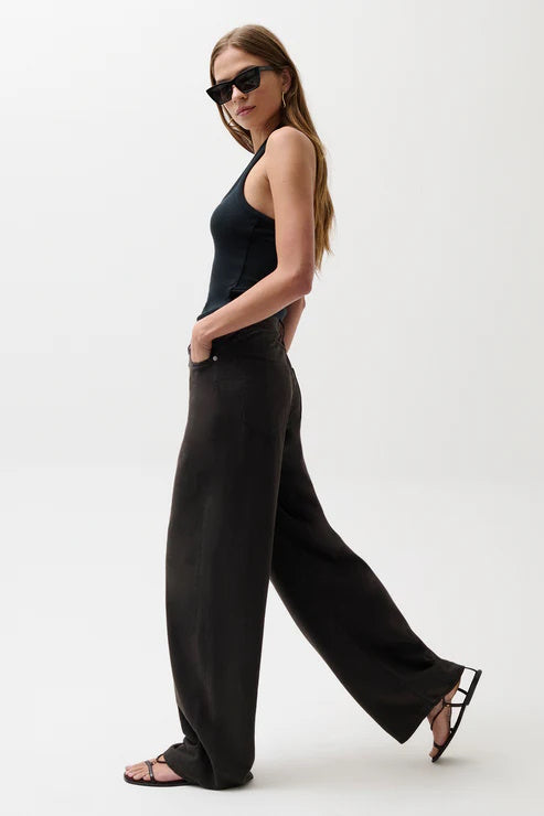 Sydney High Rise Linen Bowed Wide