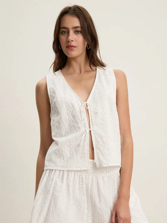 Ava Eyelet Top
