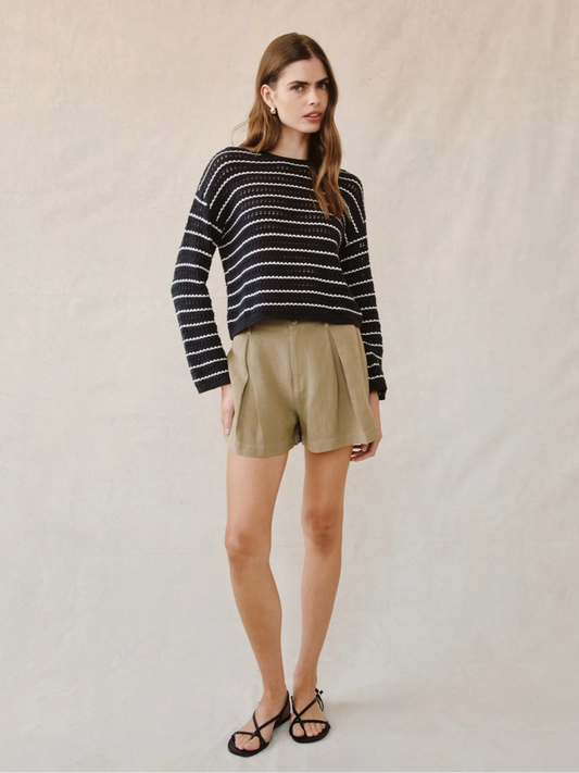 Crew Neck Sweater Striped