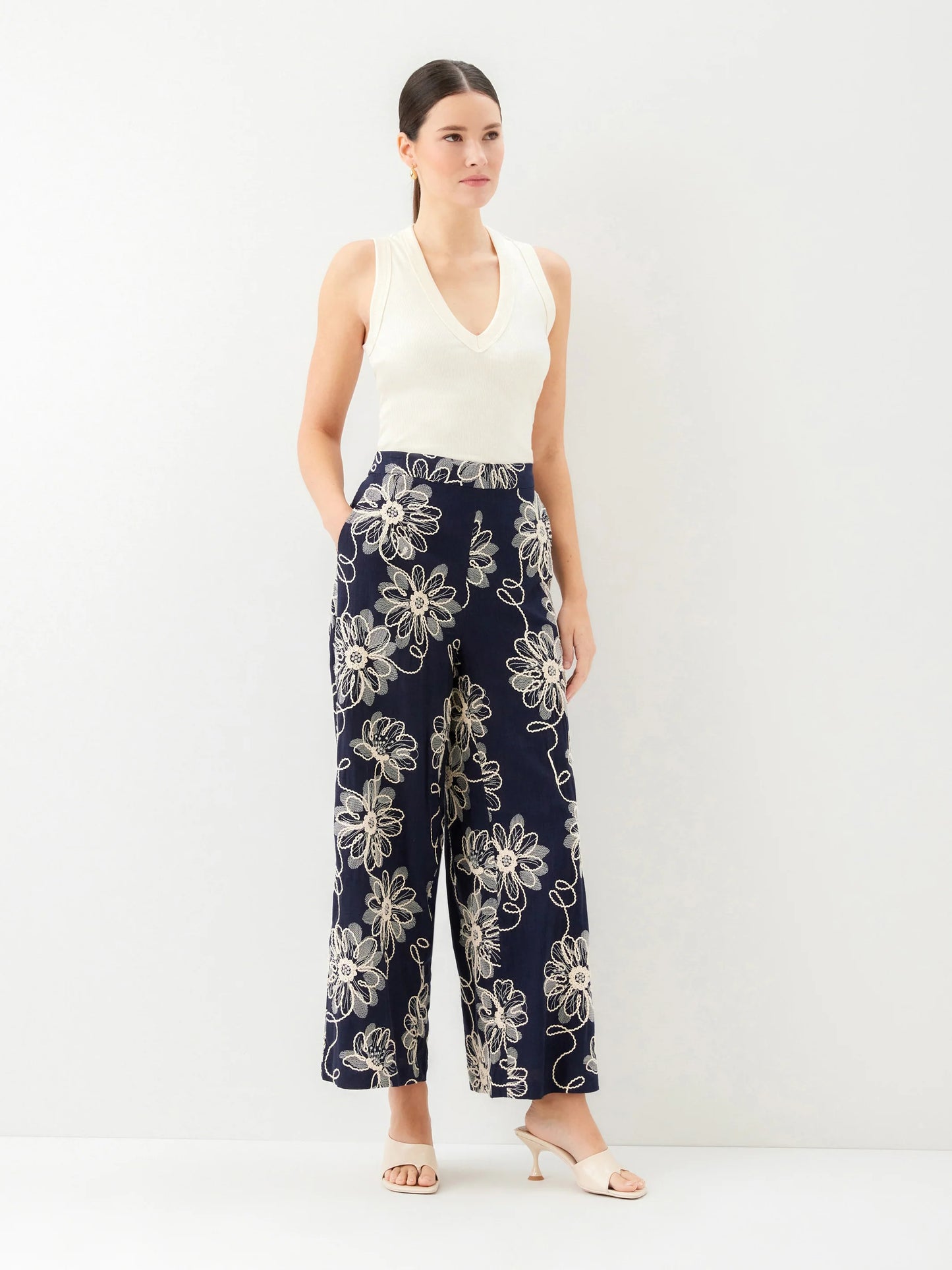 Adara Embroidered Pants