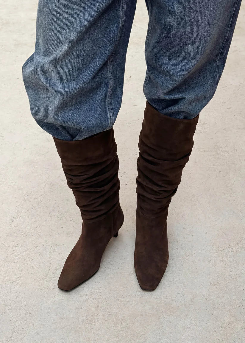 Kalilia Suede Brown Boot