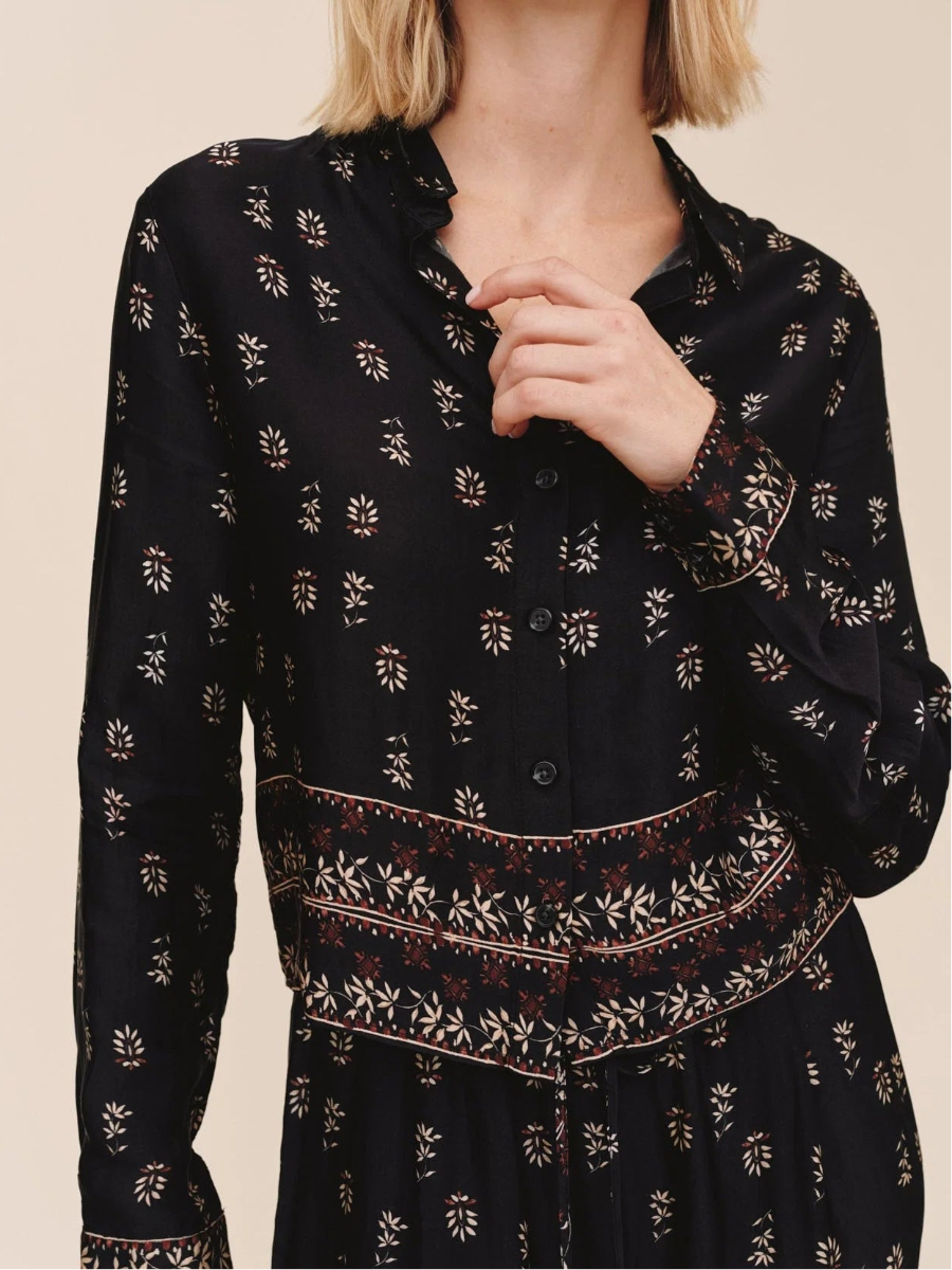 Long Sleeve Crop Shirt