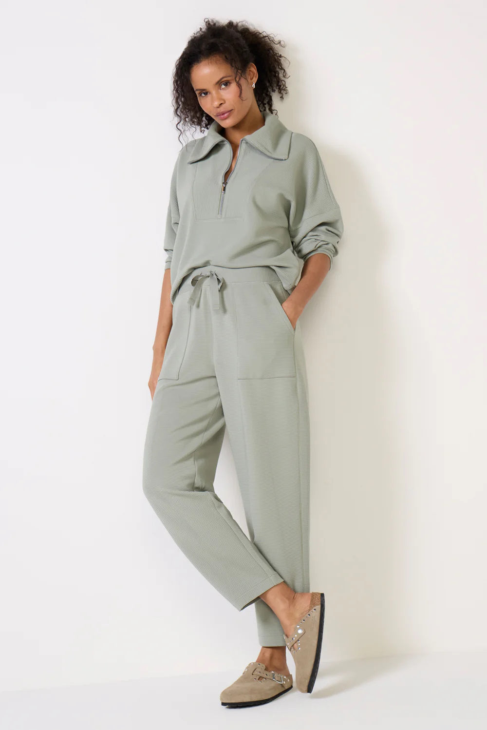 AE French Rib Wide Leg Pant