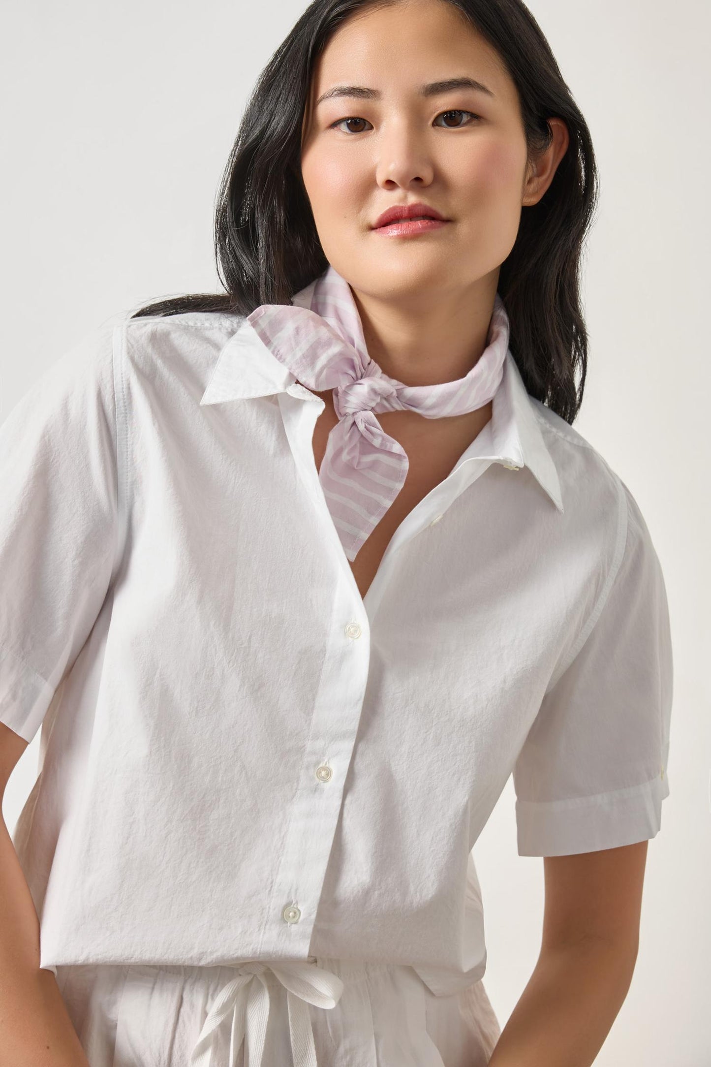 Folded Sleeve Button Down