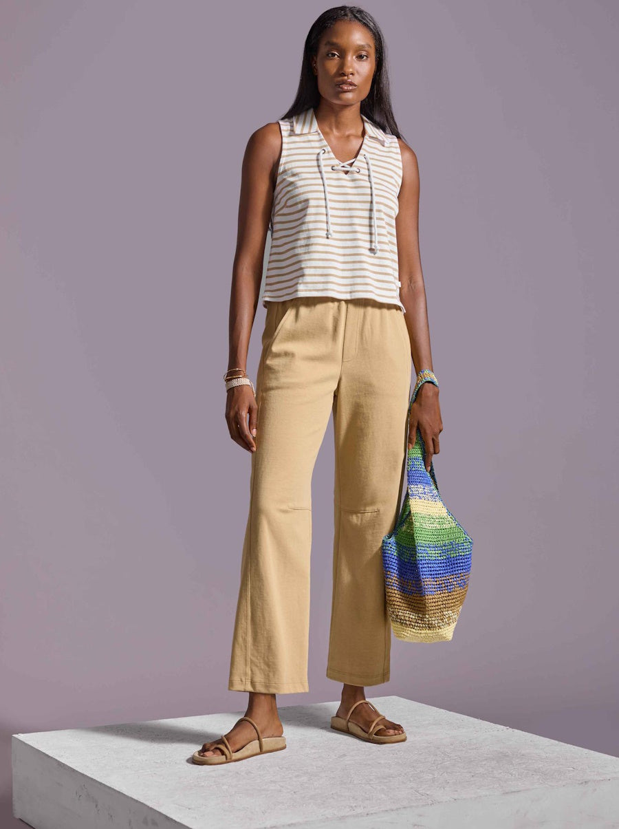 Side Panel Straight Leg Pant