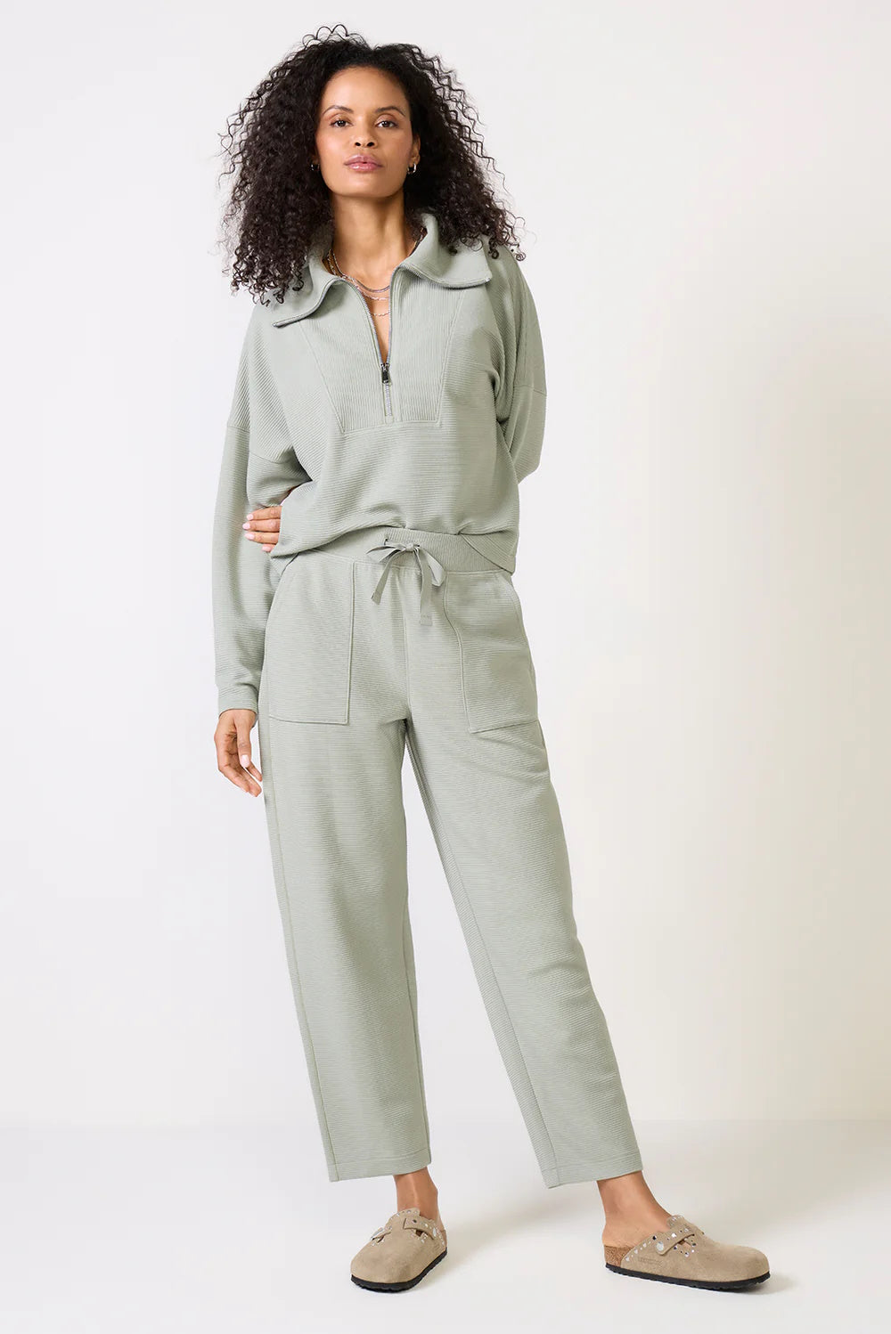 AE French Rib Wide Leg Pant