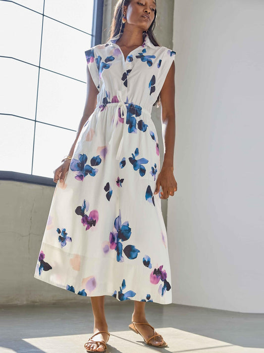 Gusset Sleeve Maxi Dress