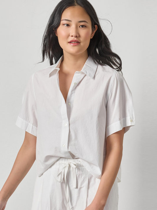 Folded Sleeve Button Down