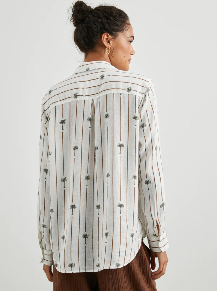 The Charli Shirt in Stripe Palms