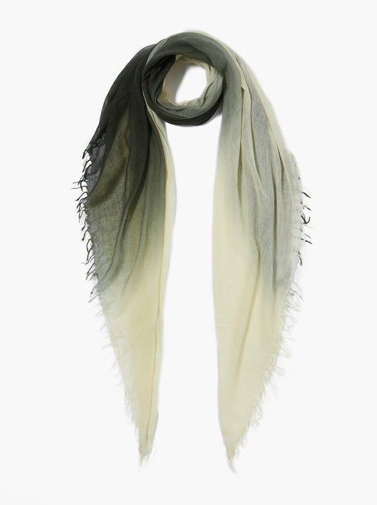 Dip Dye Scarf in Kombu Green