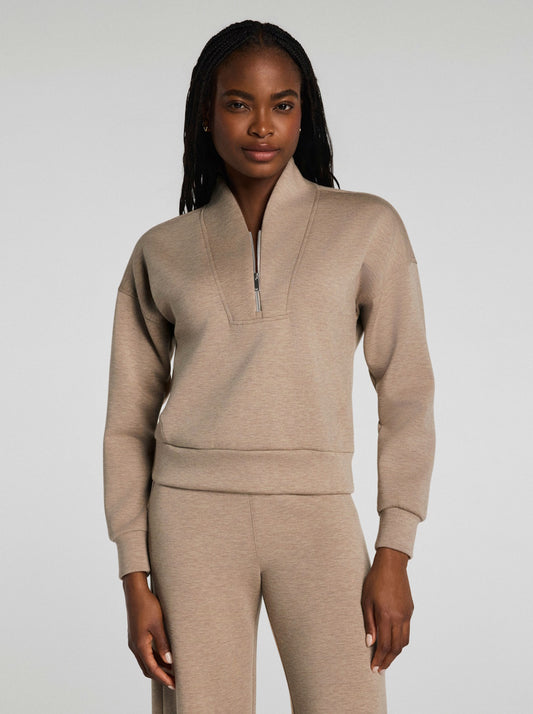 AE Shawl Collar Half Zip in Dune